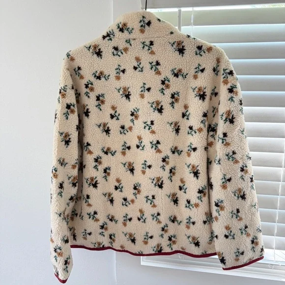Saylor Tuckernuck Aliza Floral Sherpa Jacket Small - Picture 11 of 11